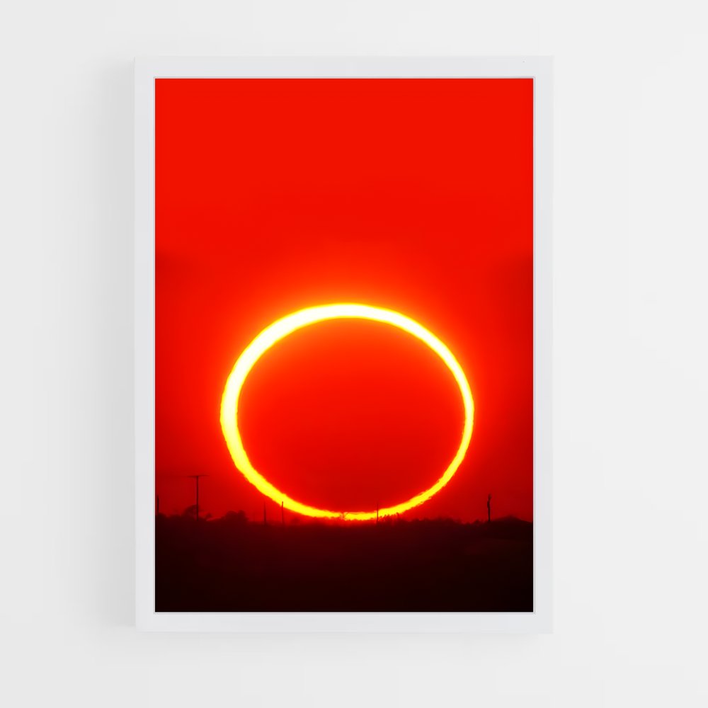 Poster magnifique éclipse annulaire – affiche Univers (vue 3)